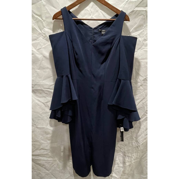 NWT- MAGGIE LONDON COLD SHOULDER DRESS - Picture 4 of 9